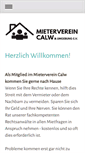 Mobile Screenshot of mieterverein-calw.de