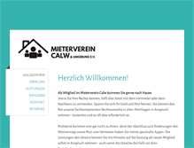 Tablet Screenshot of mieterverein-calw.de